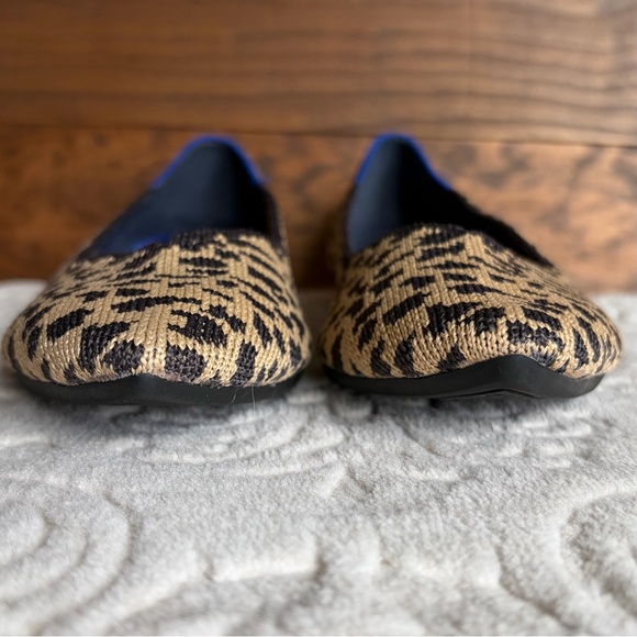 Rothy’s The Point Leopard Womens 8 Pointed Toe Ballet Flats Brown Animal Print - Picture 13 of 14